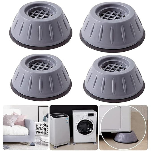 Universal Anti-Slip Vibration Shockproof Noise-Reducing Pads – For Washing Machine, Refrigerator, Furniture (Set of 4)