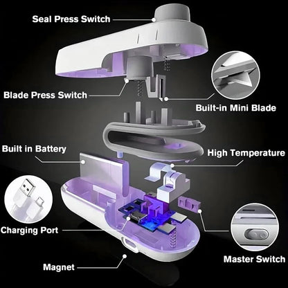 Mini Heat Sealer for Food Bags – Portable Snack Resealing Tool