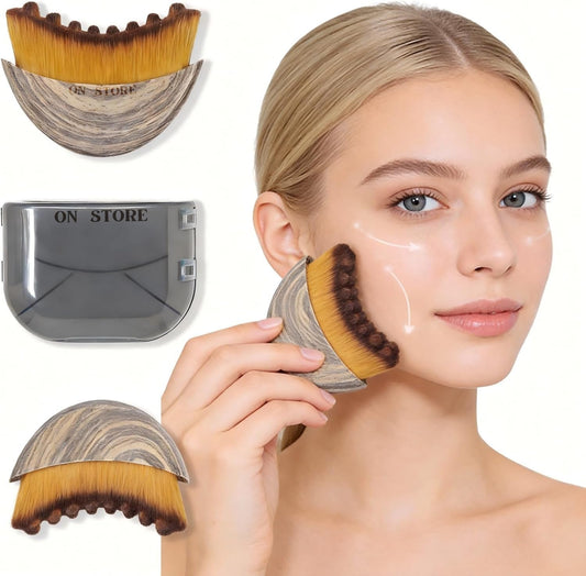 Lymphatic Contour Face Brush – Facial Massage Brush for Jawline & Neck