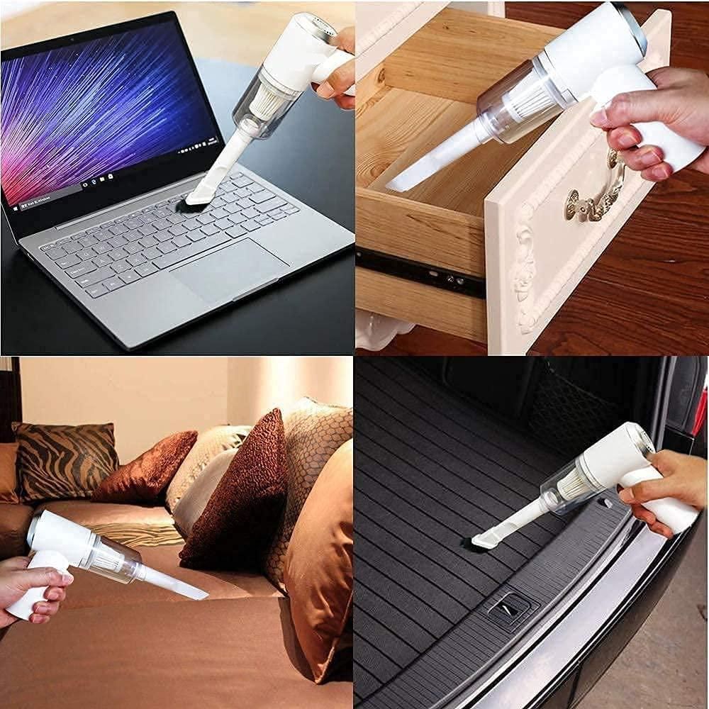 Portable Air Duster Wireless Vacuum Cleaner – 2-in-1 Dust Blower & Mini Vacuum For Laptop, PC, Home & Car