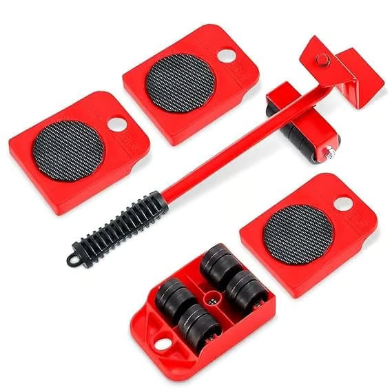 Heavy Furniture Mover Tool Set with Lifter, Rollers & Base – No Floor Damage ( Heavy Duty Sofa, Bed & Appliance Shifting Kit )
