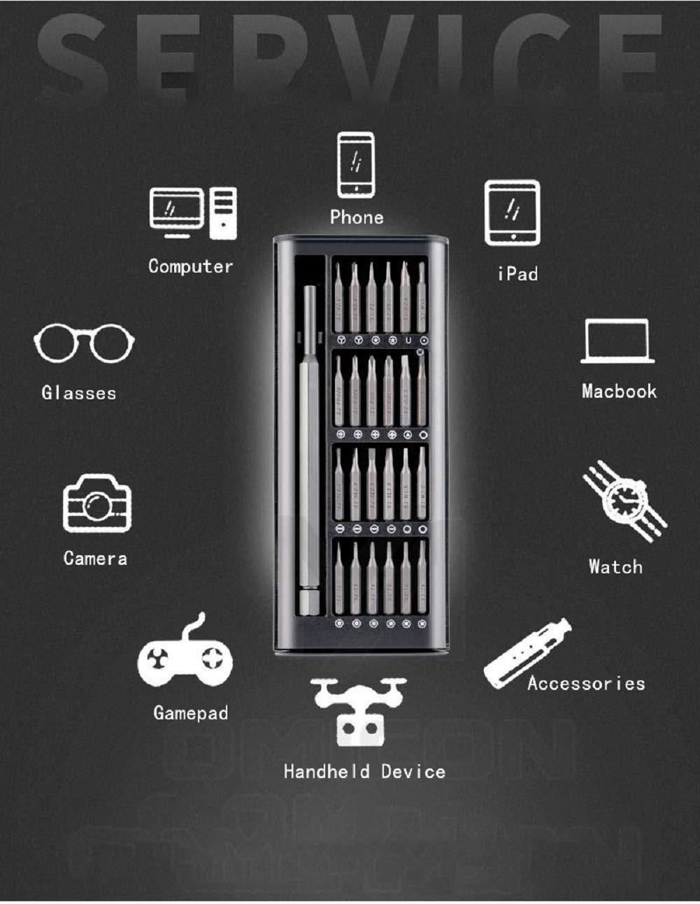 Portable 24-Bit Magnetic Precision Screwdriver Kit for Electronics & Small Repairs