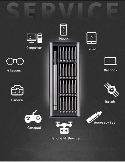 Portable 24-Bit Magnetic Precision Screwdriver Kit for Electronics & Small Repairs