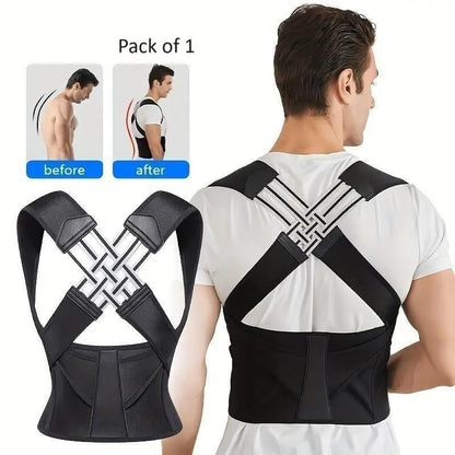 Adjustable Unisex Posture Corrector Belt – Back Support for Pain Relief & Alignment ( Improve Posture & Reduce Slouching )