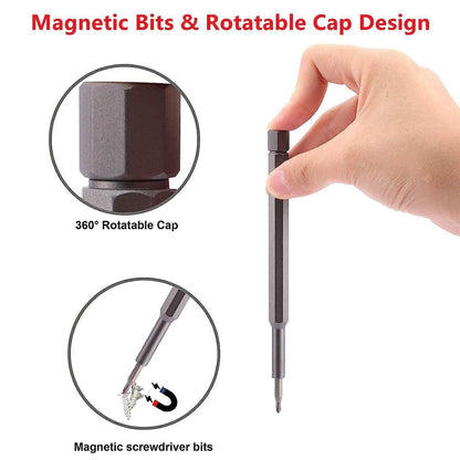 Portable 24-Bit Magnetic Precision Screwdriver Kit for Electronics & Small Repairs