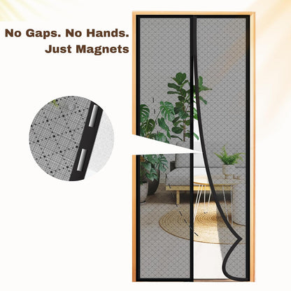 Foldable Magnetic Mosquito Net Curtain for Doors – Easy Install, Hands-Free Closure For Anti-Fly & Mosquito Screen for Home Doors