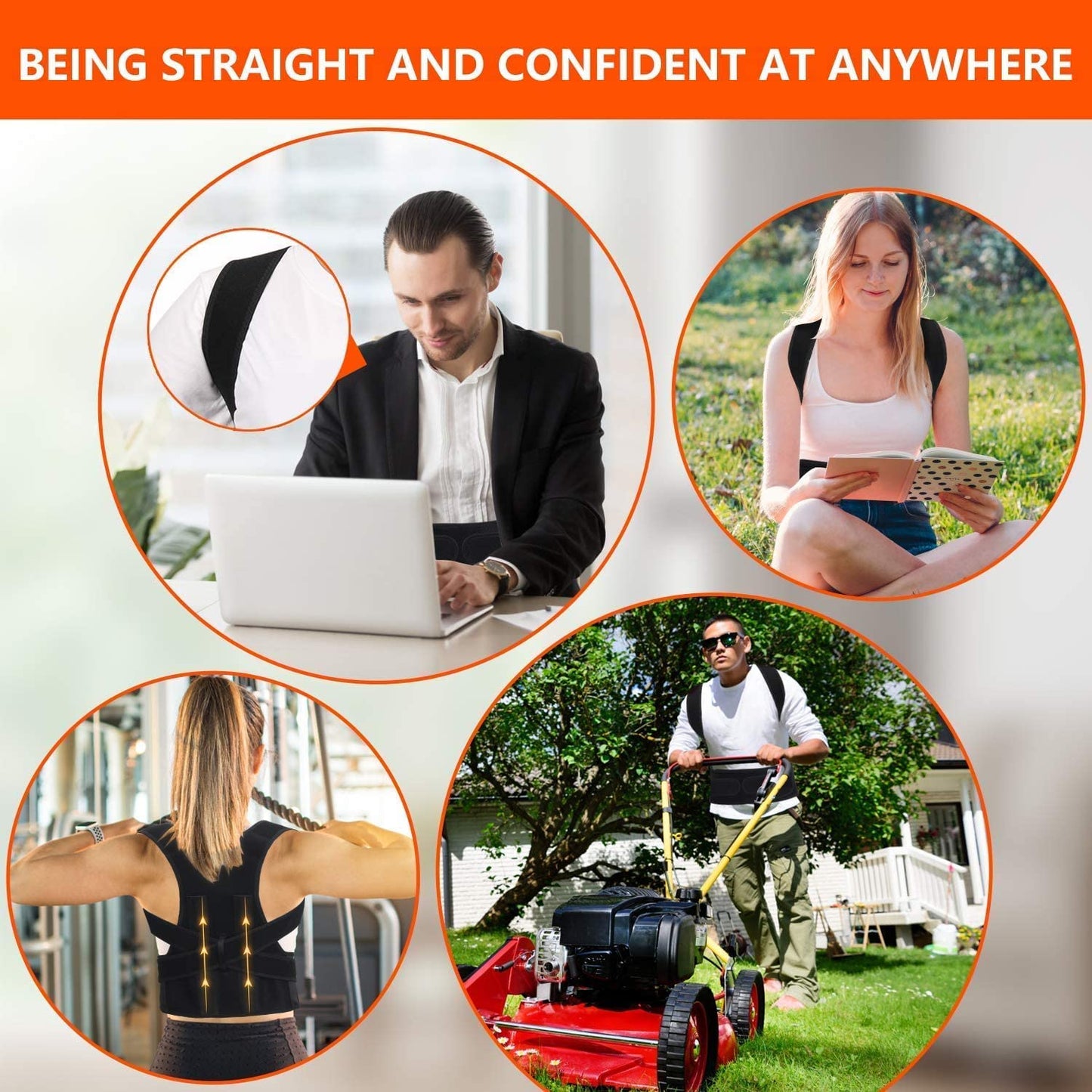 Posture Corrector Belt – Unisex Adjustable Support for Back Pain Relief